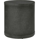 Maxwell Drum Side Table Dark by Theodore Alexander
