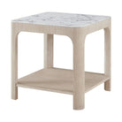 Horizon Square Quartz Side Table by Theodore Alexander