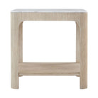 Horizon Square Quartz Side Table by Theodore Alexander