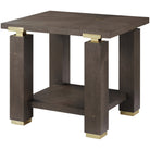 Judith Leiber Rectangle Side Table Dark by Theodore Alexander