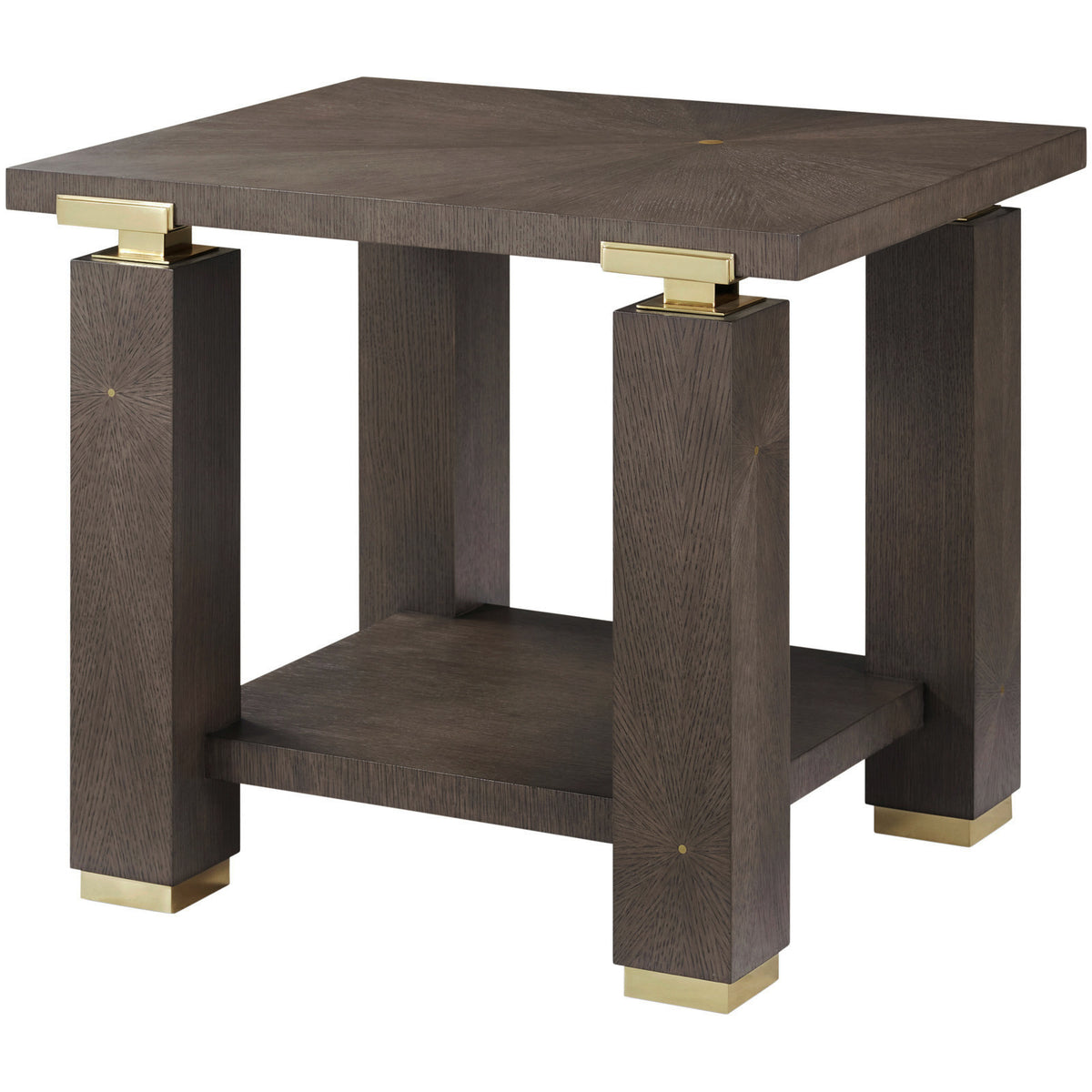 Judith Leiber Rectangle Side Table Dark by Theodore Alexander