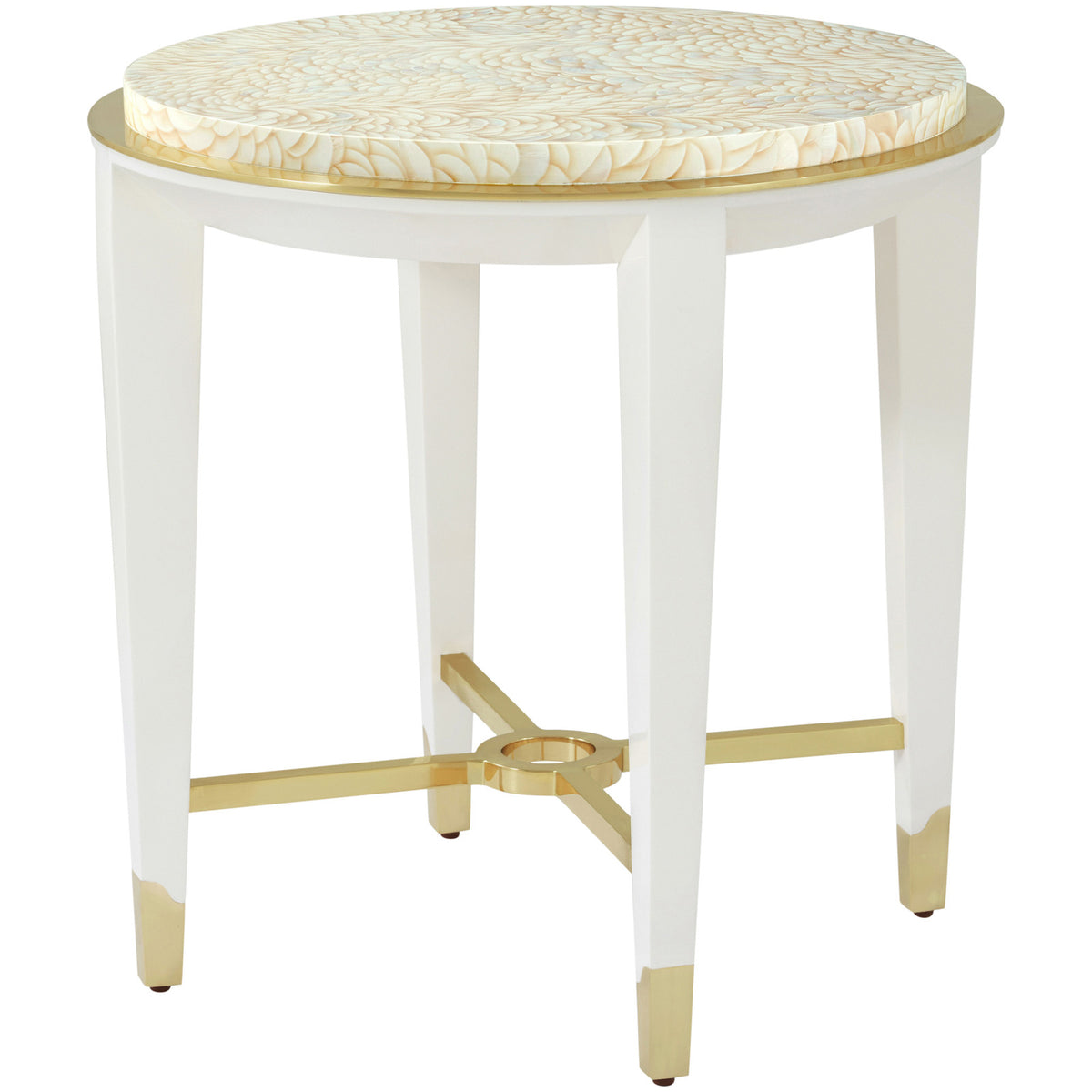 Judith Leiber Round Side Table by Theodore Alexander