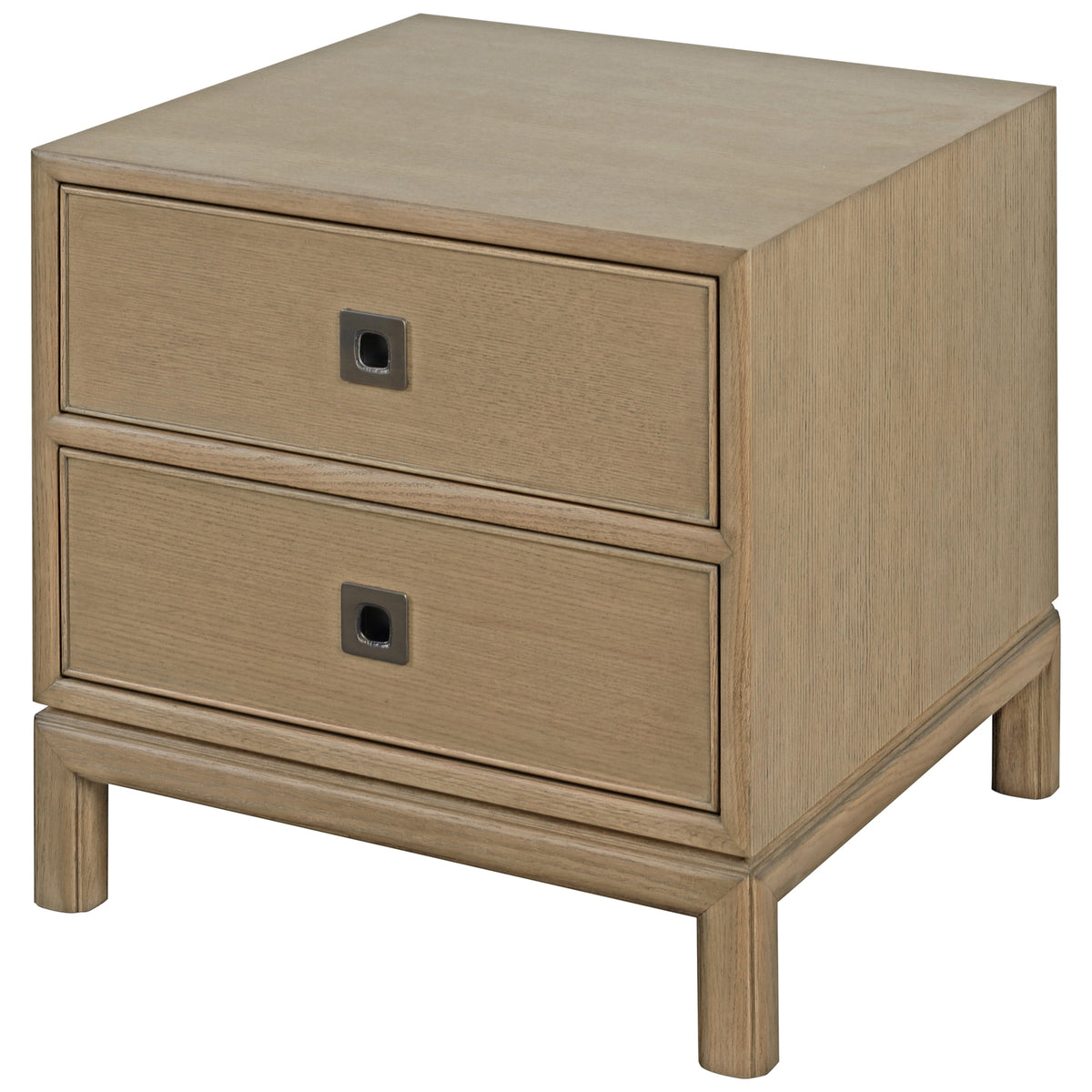 Montauk 2-Drawer Side Table Dark by Theodore Alexander