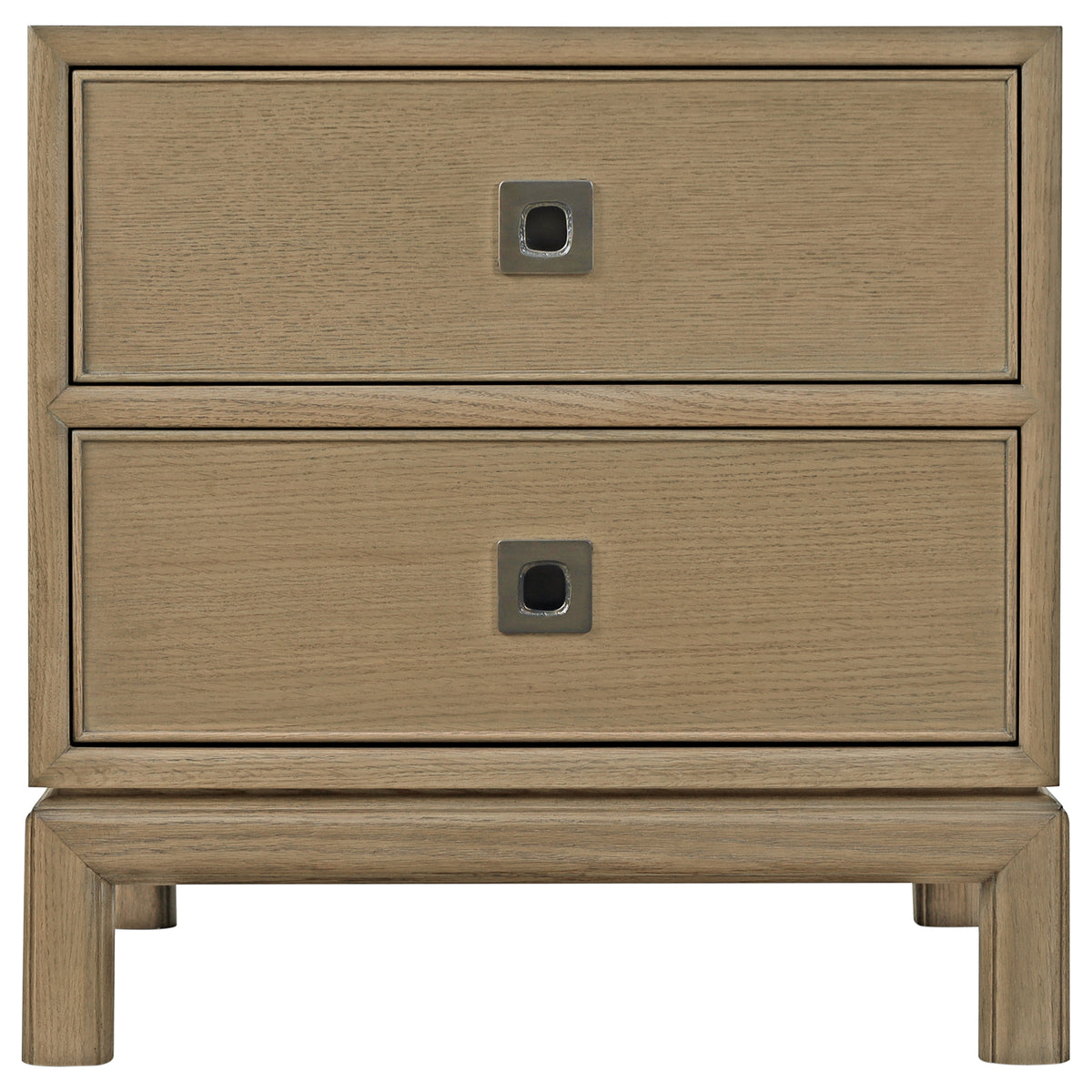 Montauk 2-Drawer Side Table Dark by Theodore Alexander