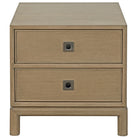 Montauk 2-Drawer Side Table Dark by Theodore Alexander
