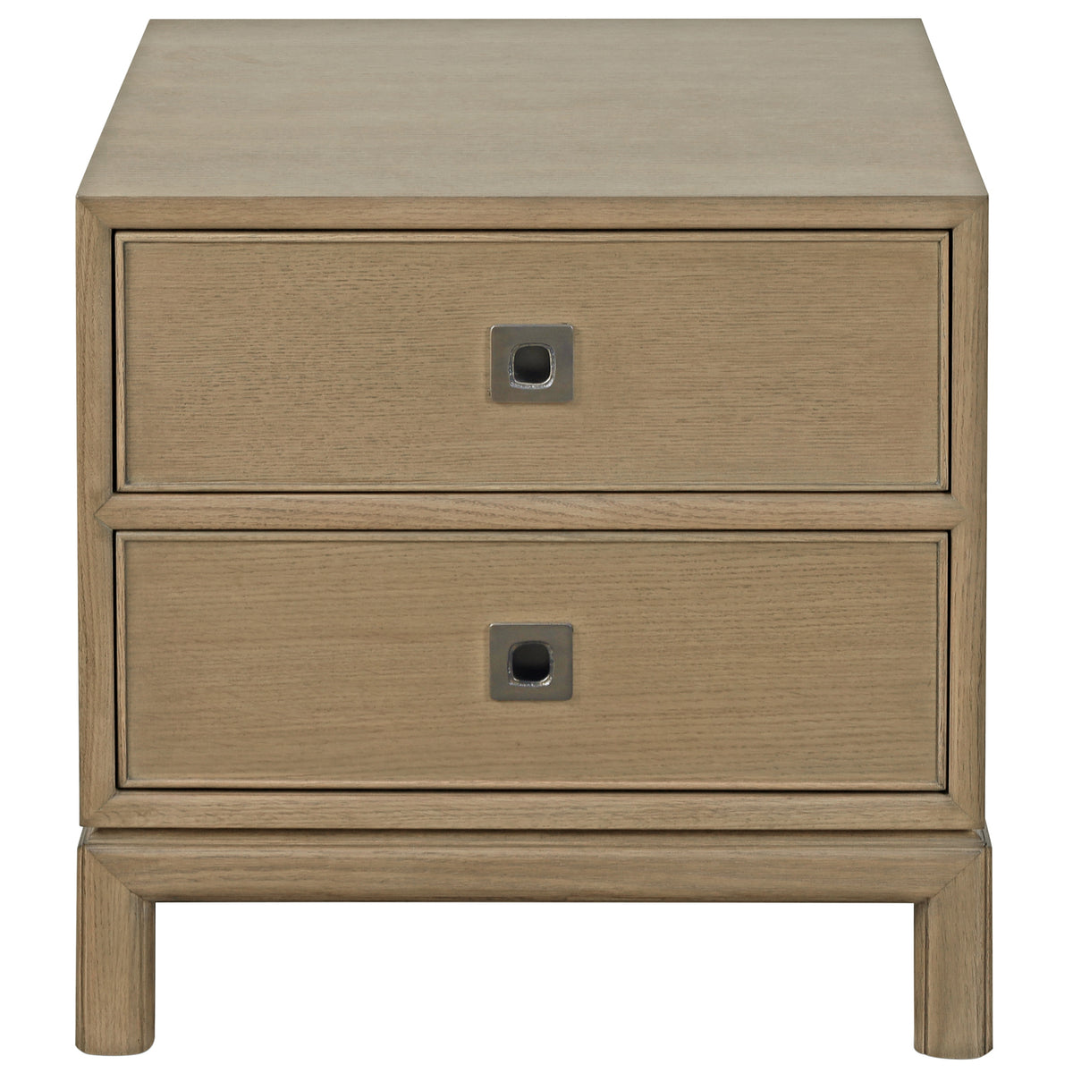 Montauk 2-Drawer Side Table Dark by Theodore Alexander