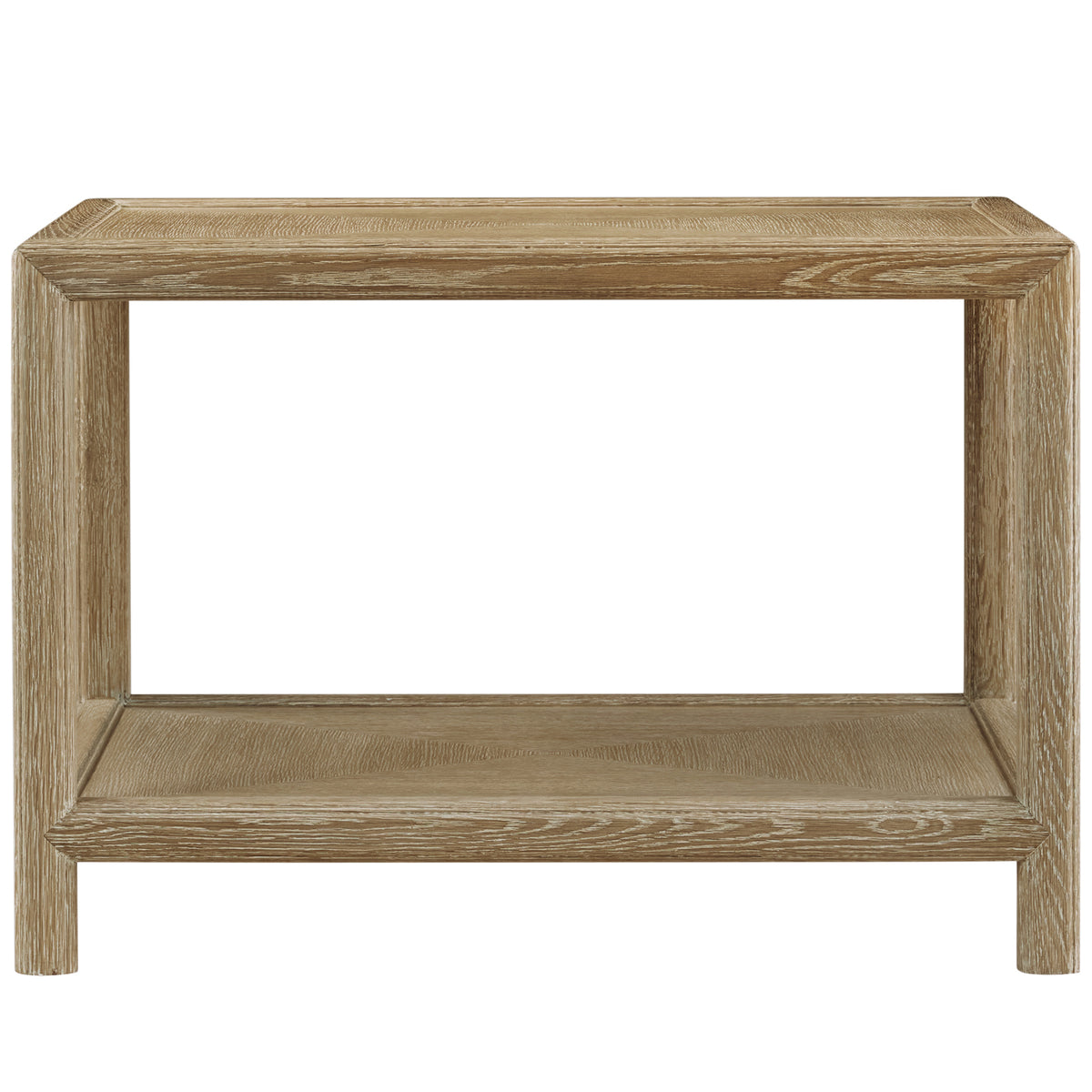 Montauk Rectangular Side Table Dark by Theodore Alexander
