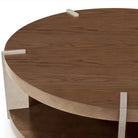 Catalina Round Coffee Table in Earth by Theodore Alexander