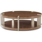 Catalina Round Coffee Table in Earth by Theodore Alexander