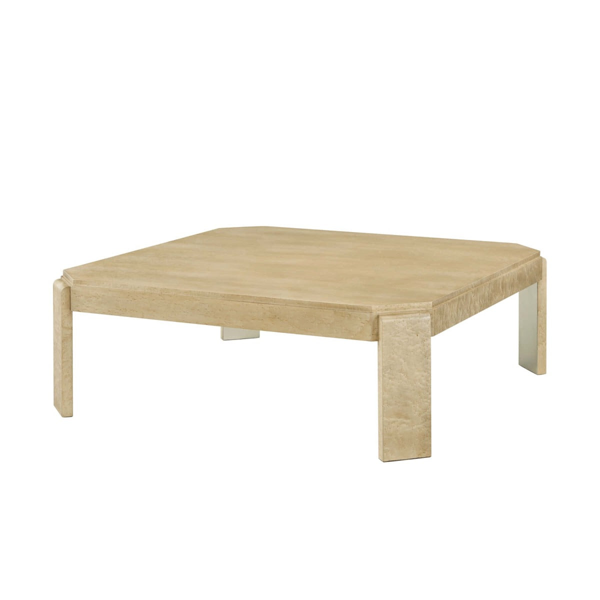Origins Square Coffee Table in Sesame by Theodore Alexander