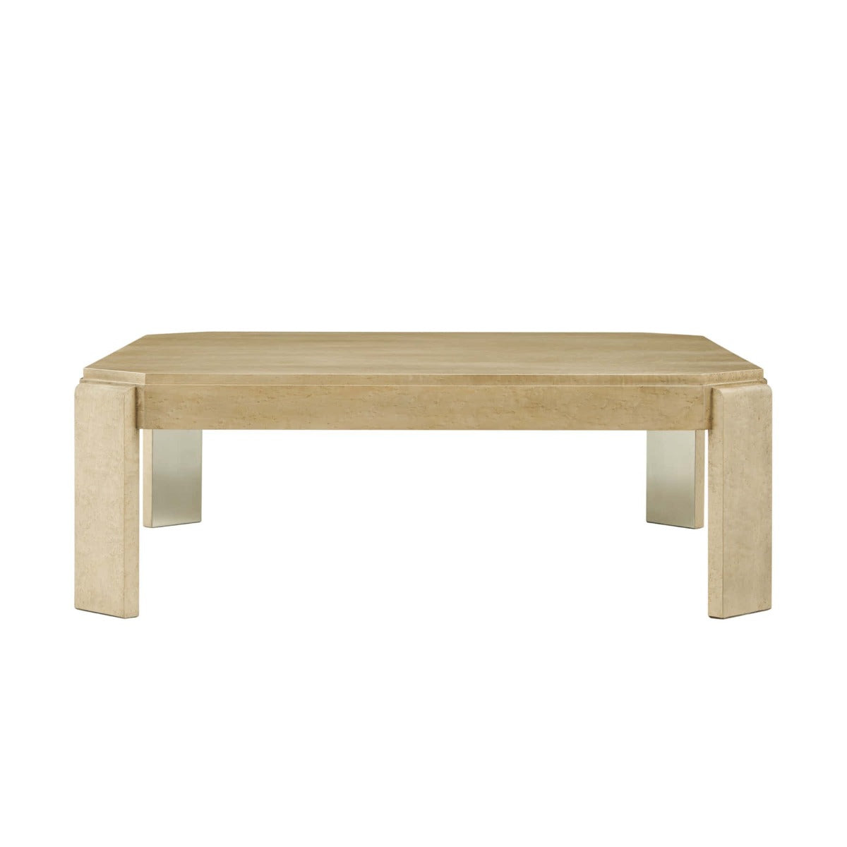 Origins Square Coffee Table in Sesame by Theodore Alexander