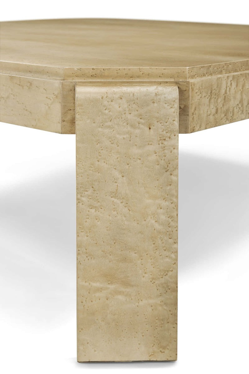 Origins Square Coffee Table in Sesame by Theodore Alexander