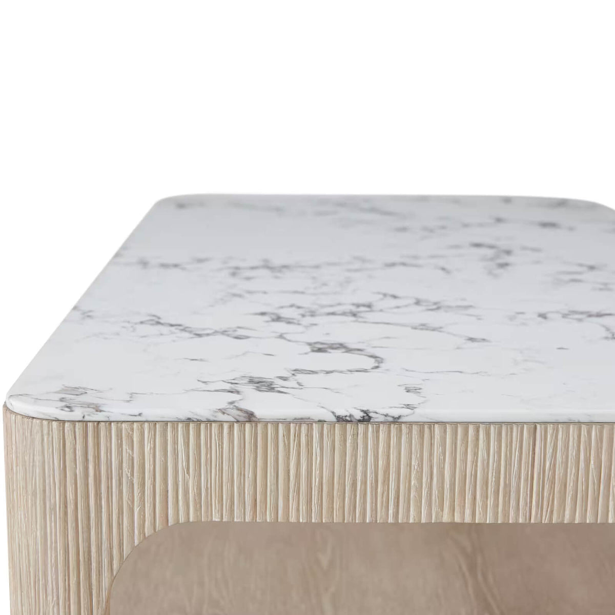 Horizon Rectangular Quartz Coffee Table by Theodore Alexander
