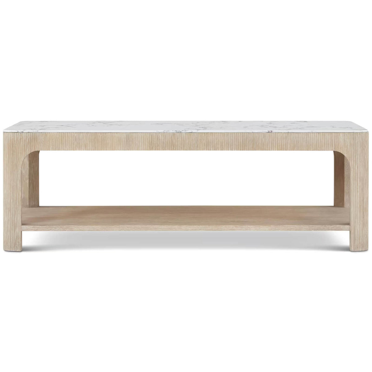 Horizon Rectangular Quartz Coffee Table by Theodore Alexander