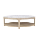 Horizon Round Quartz Coffee Table by Theodore Alexander