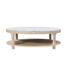Horizon Round Quartz Coffee Table by Theodore Alexander