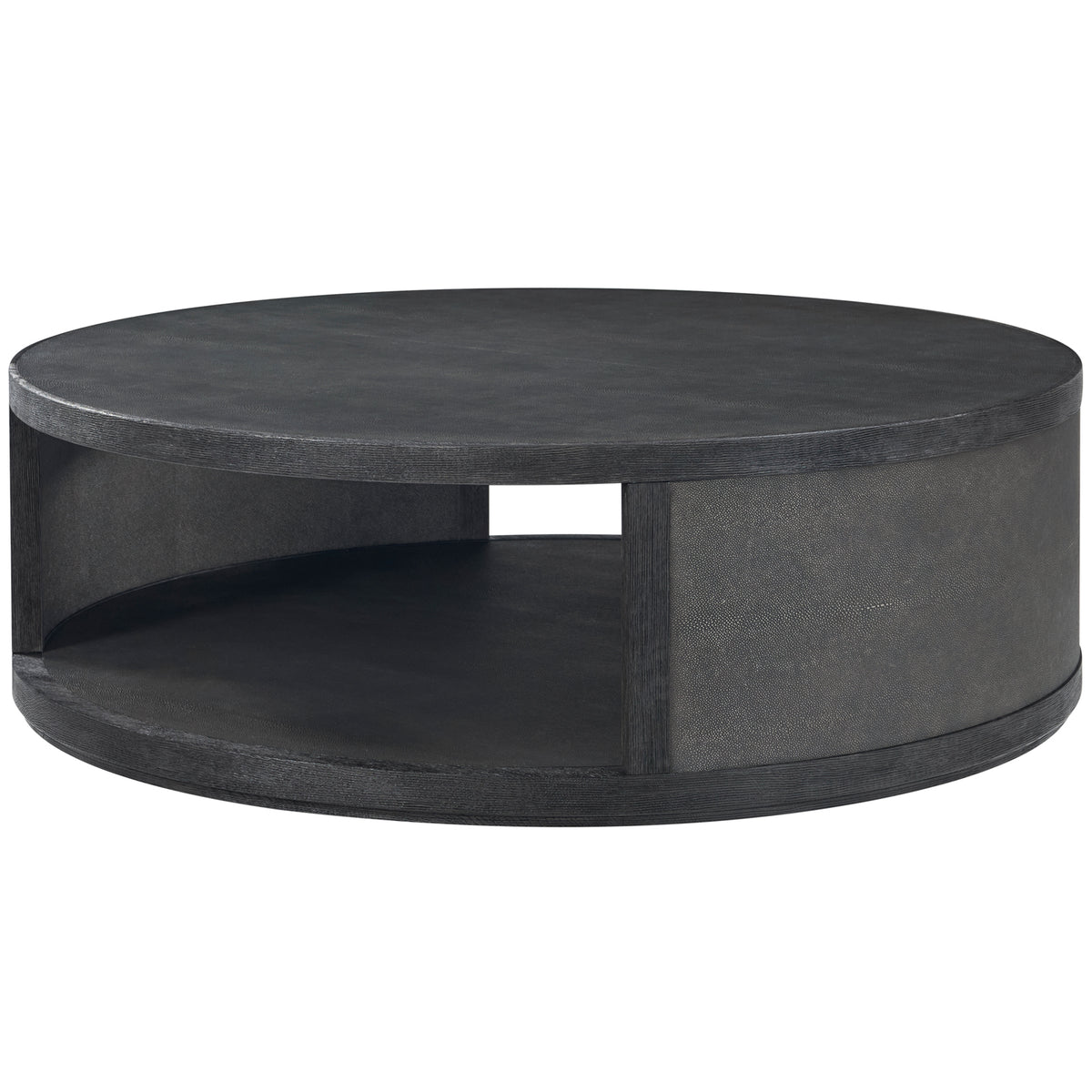 Maxwell Round Coffee Table Small Dark by Theodore Alexander