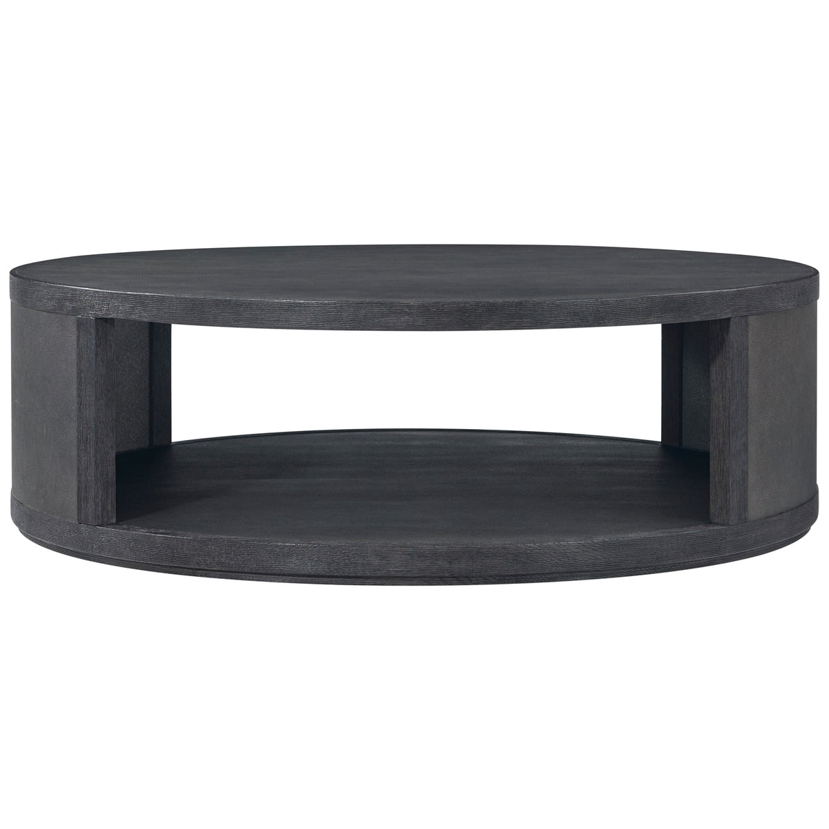 Maxwell Round Coffee Table Small Dark by Theodore Alexander