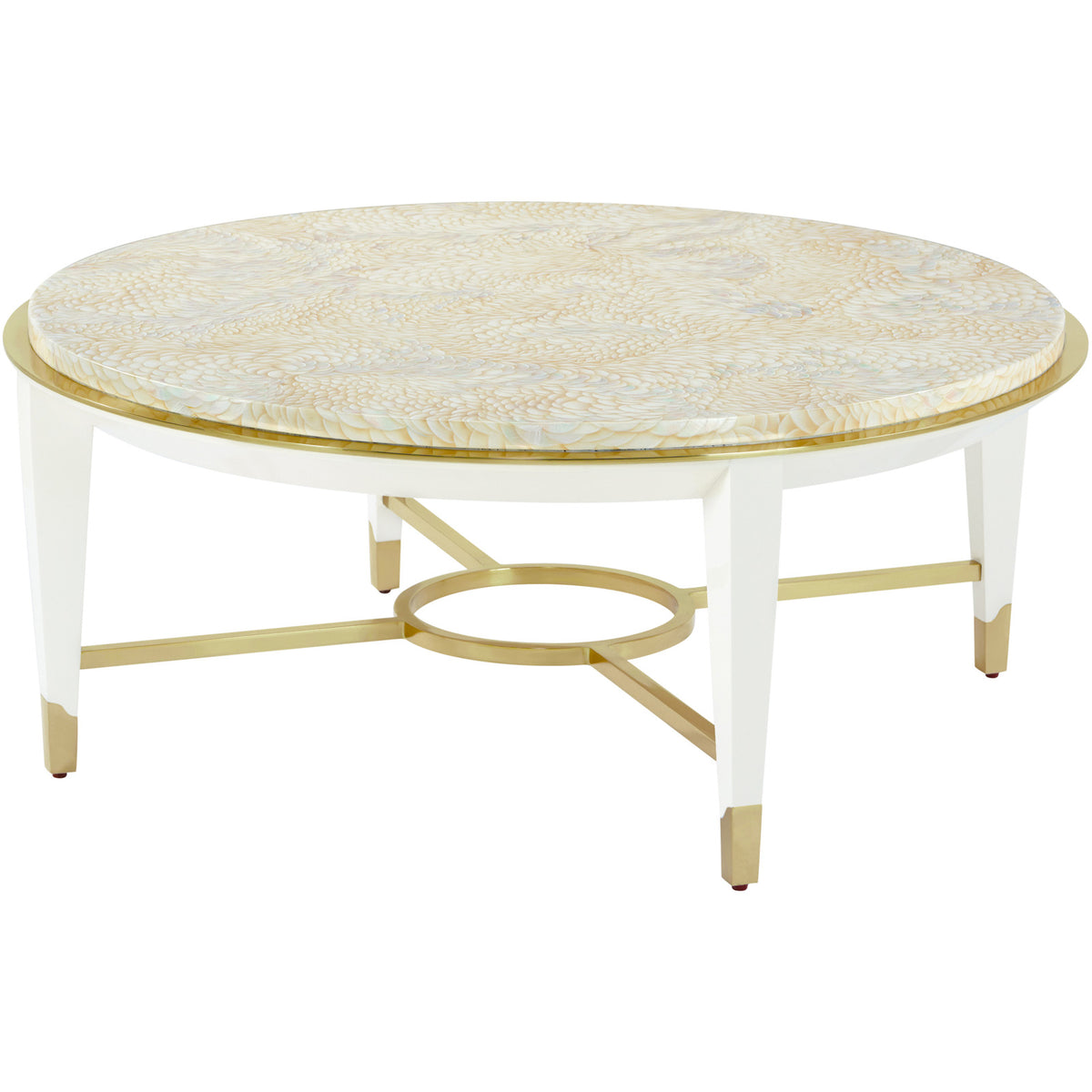 Judith Leiber Round Coffee Table by Theodore Alexander
