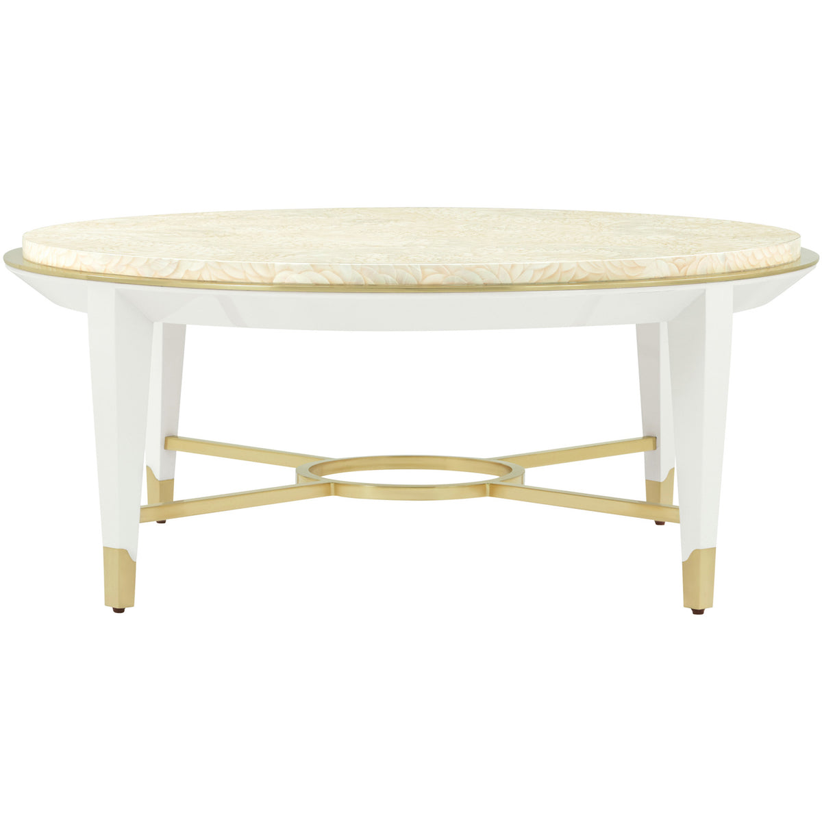 Judith Leiber Round Coffee Table by Theodore Alexander