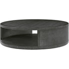 Maxwell Round Coffee Table Large Dark by Theodore Alexander