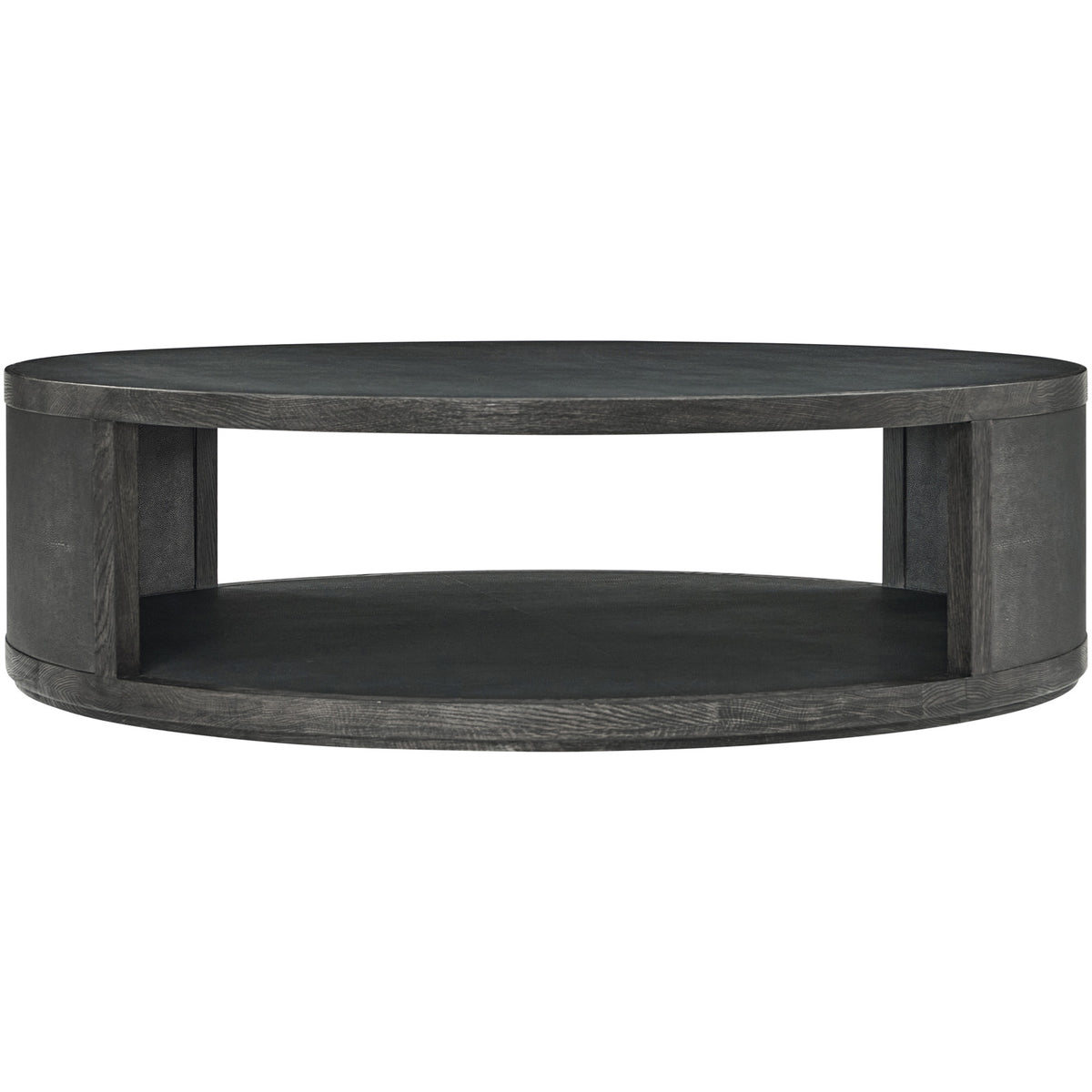 Maxwell Round Coffee Table Large Dark by Theodore Alexander