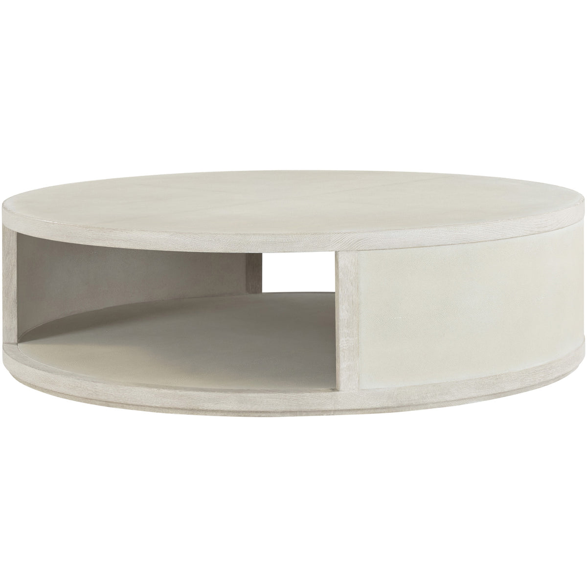 Maxwell Round Coffee Table Large Light by Theodore Alexander