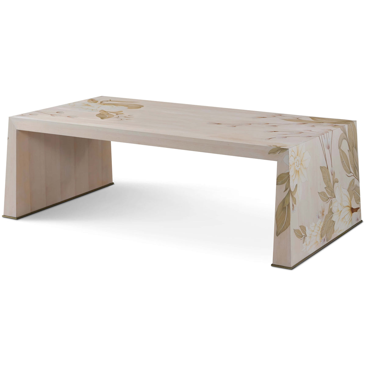 Bouquet Coffee Table in Buttercream by Theodore Alexander