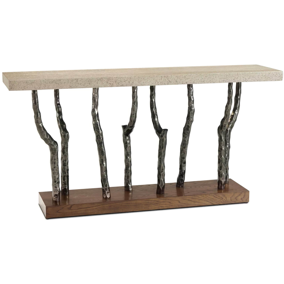 Catalina Branch Console Table in Earth by Theodore Alexander