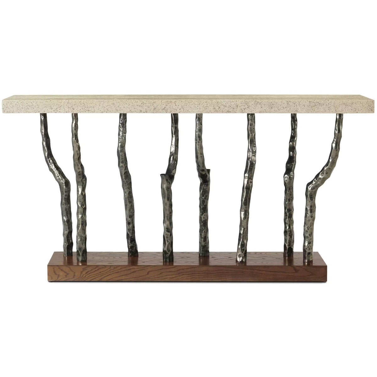 Catalina Branch Console Table in Earth by Theodore Alexander