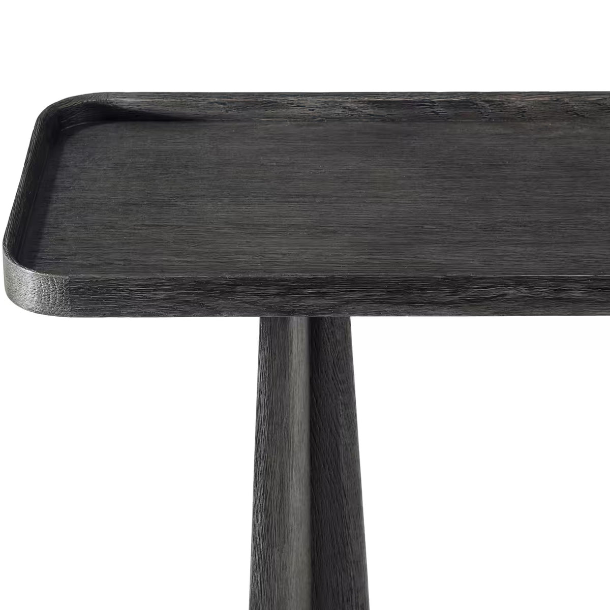 Repose Console Table in Charcoal Oak by Theodore Alexander