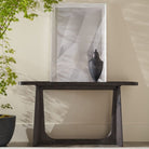 Repose Console Table in Charcoal Oak by Theodore Alexander