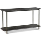 Repose Console Table in Charcoal Oak by Theodore Alexander