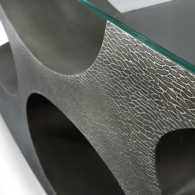 Essence Metal Console by Theodore Alexander