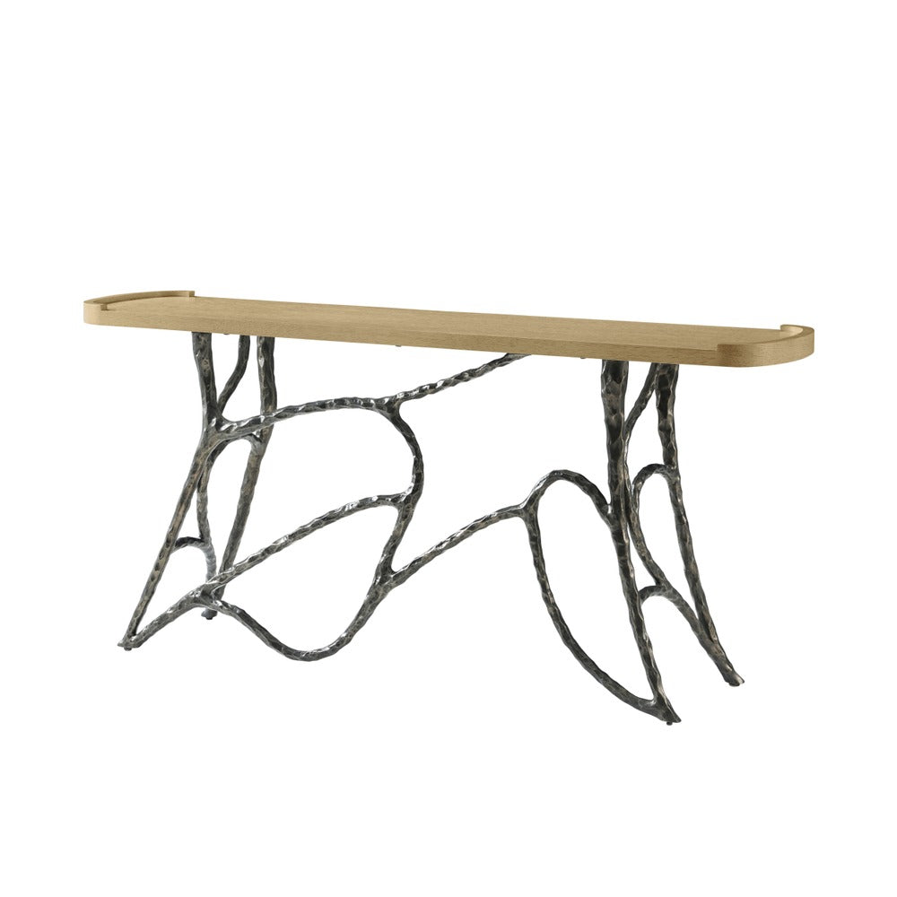 Essence Metal Console by Theodore Alexander