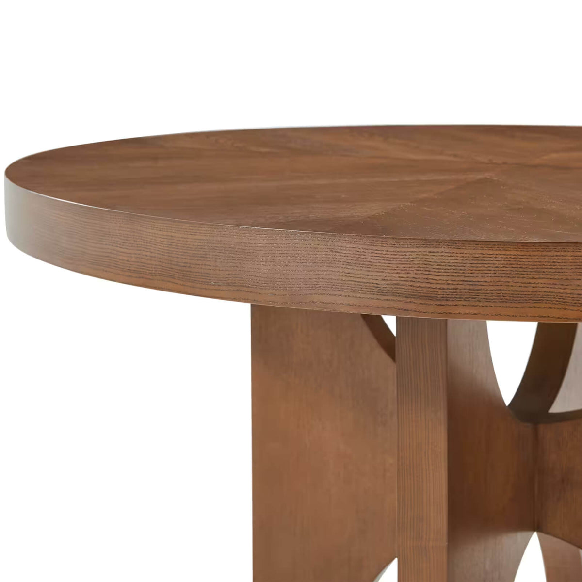 Catalina Extending Round Dining Table in Earth - 137-183cm by Theodore Alexander