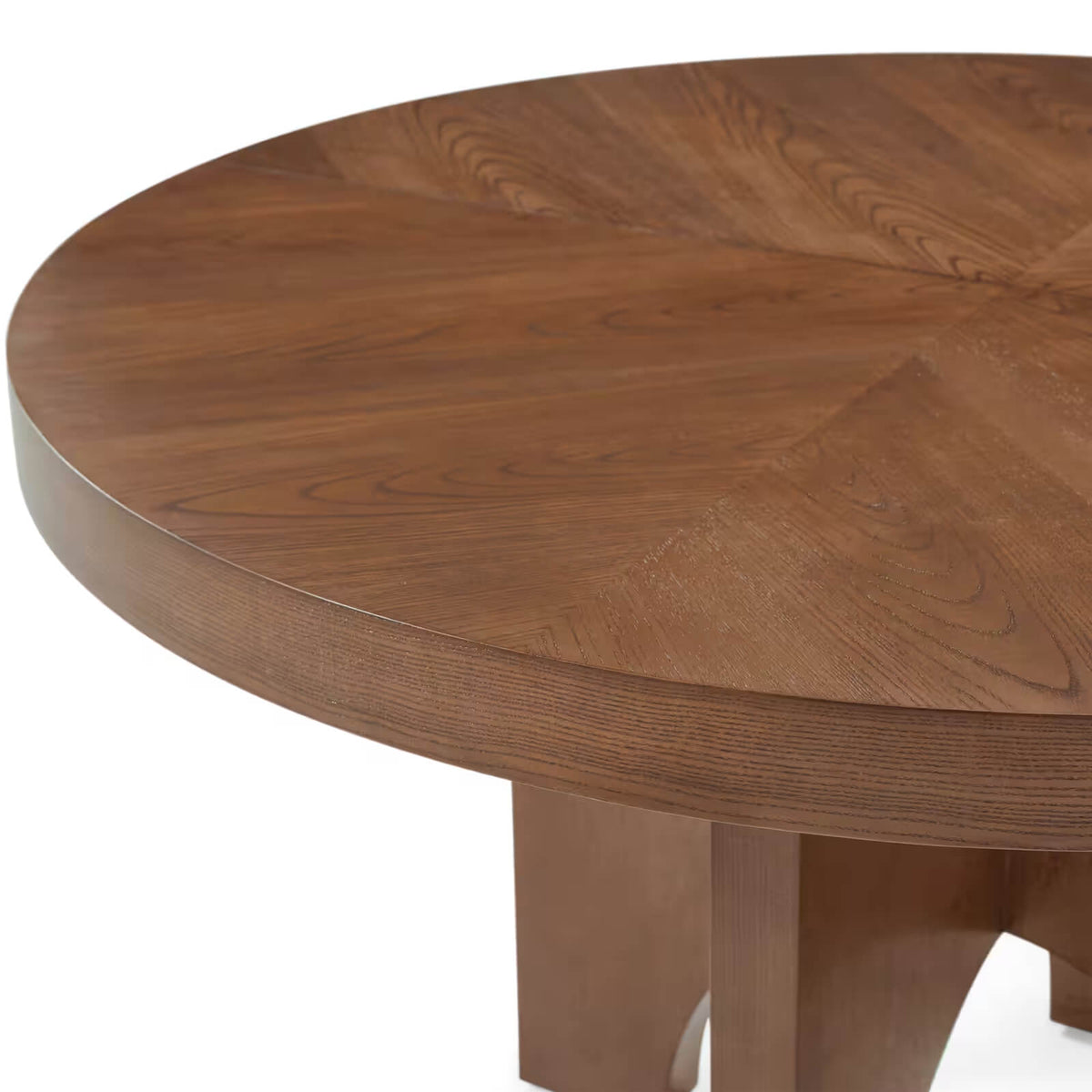 Catalina Extending Round Dining Table in Earth - 137-183cm by Theodore Alexander