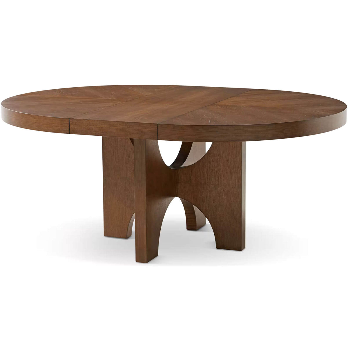 Catalina Extending Round Dining Table in Earth - 137-183cm by Theodore Alexander