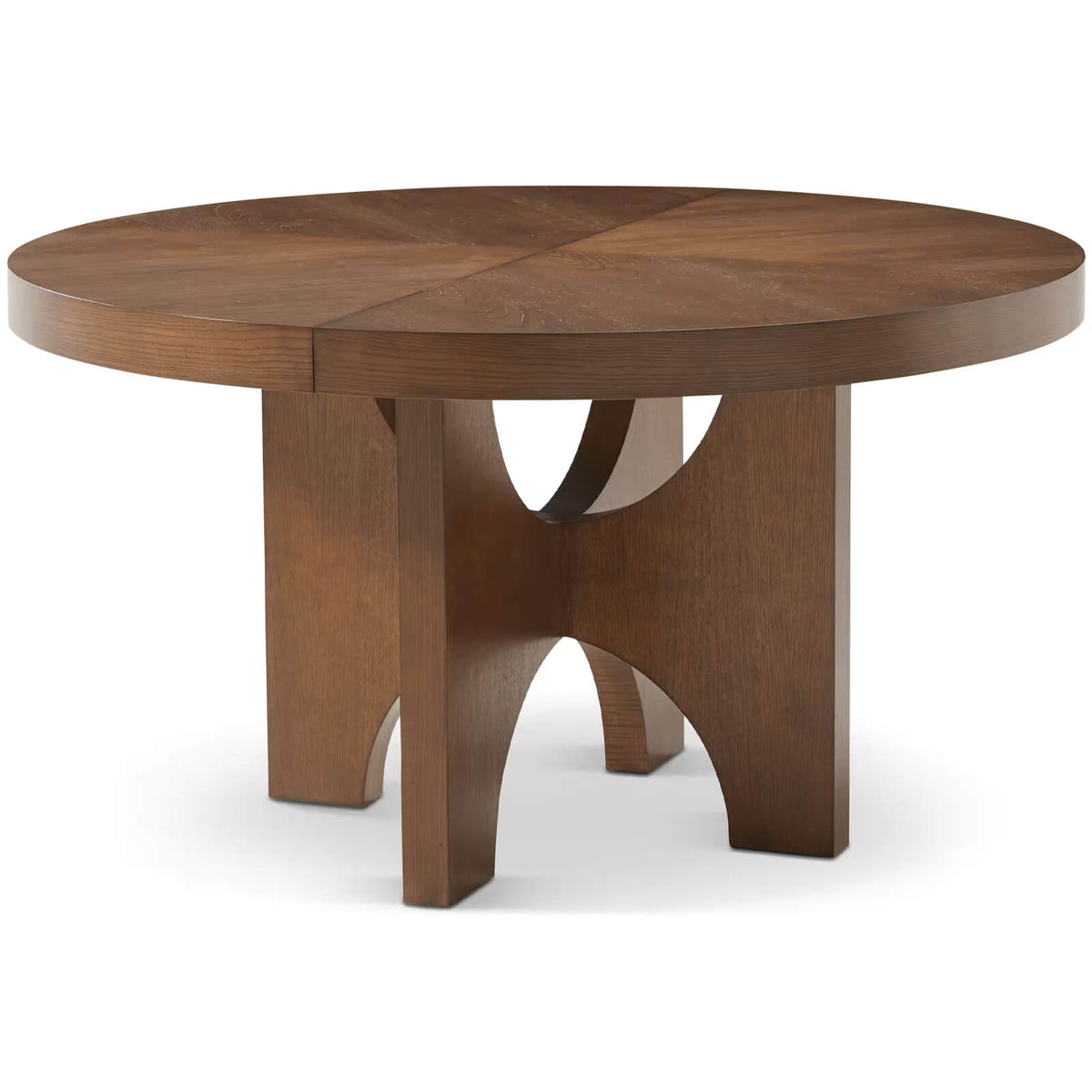 Catalina Extending Round Dining Table in Earth - 137-183cm by Theodore Alexander