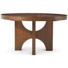 Catalina Extending Round Dining Table in Earth - 137-183cm by Theodore Alexander