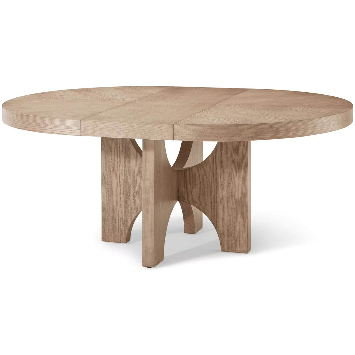 Catalina Extending Round Dining Table in Dune - 137-183cm by Theodore Alexander