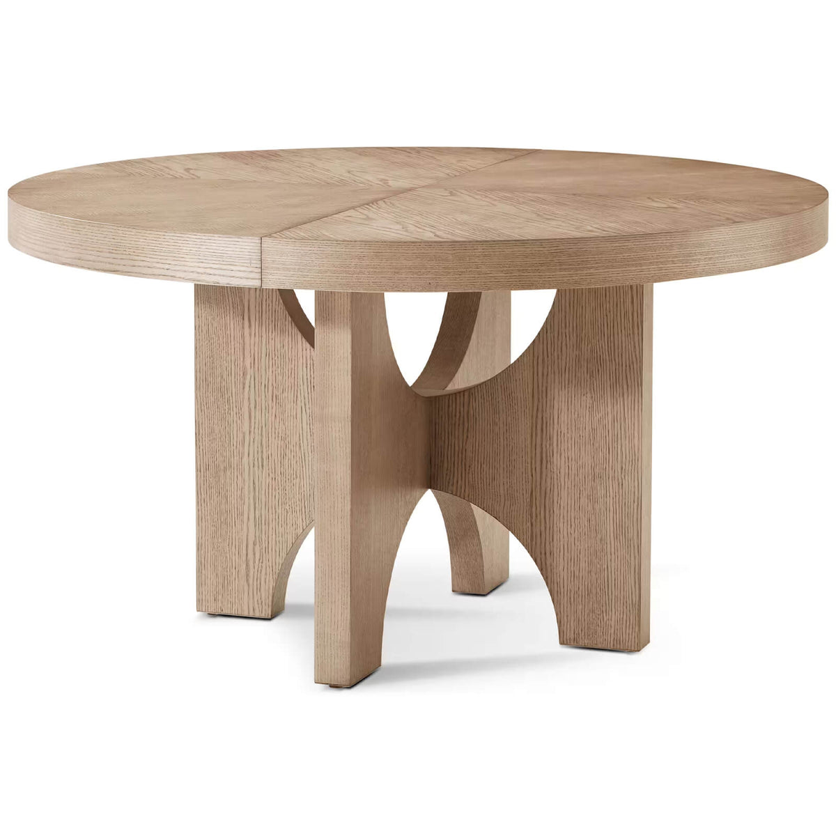Catalina Extending Round Dining Table in Dune - 137-183cm by Theodore Alexander