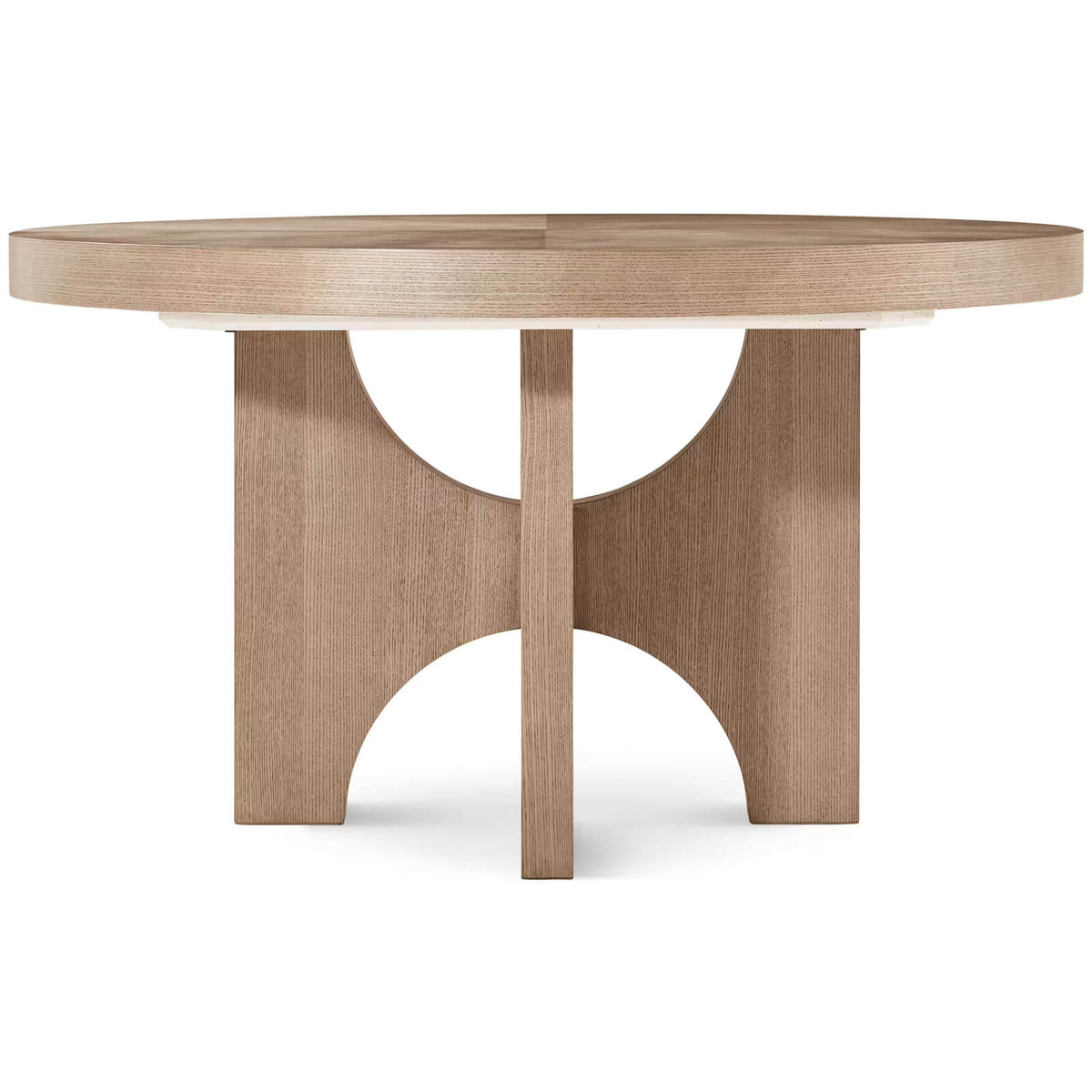 Catalina Extending Round Dining Table in Dune - 137-183cm by Theodore Alexander