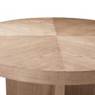 Catalina Extending Round Dining Table in Dune - 137-183cm by Theodore Alexander
