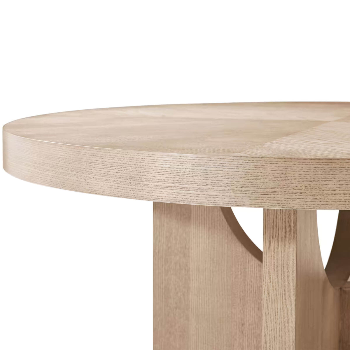 Catalina Extending Round Dining Table in Dune - 137-183cm by Theodore Alexander