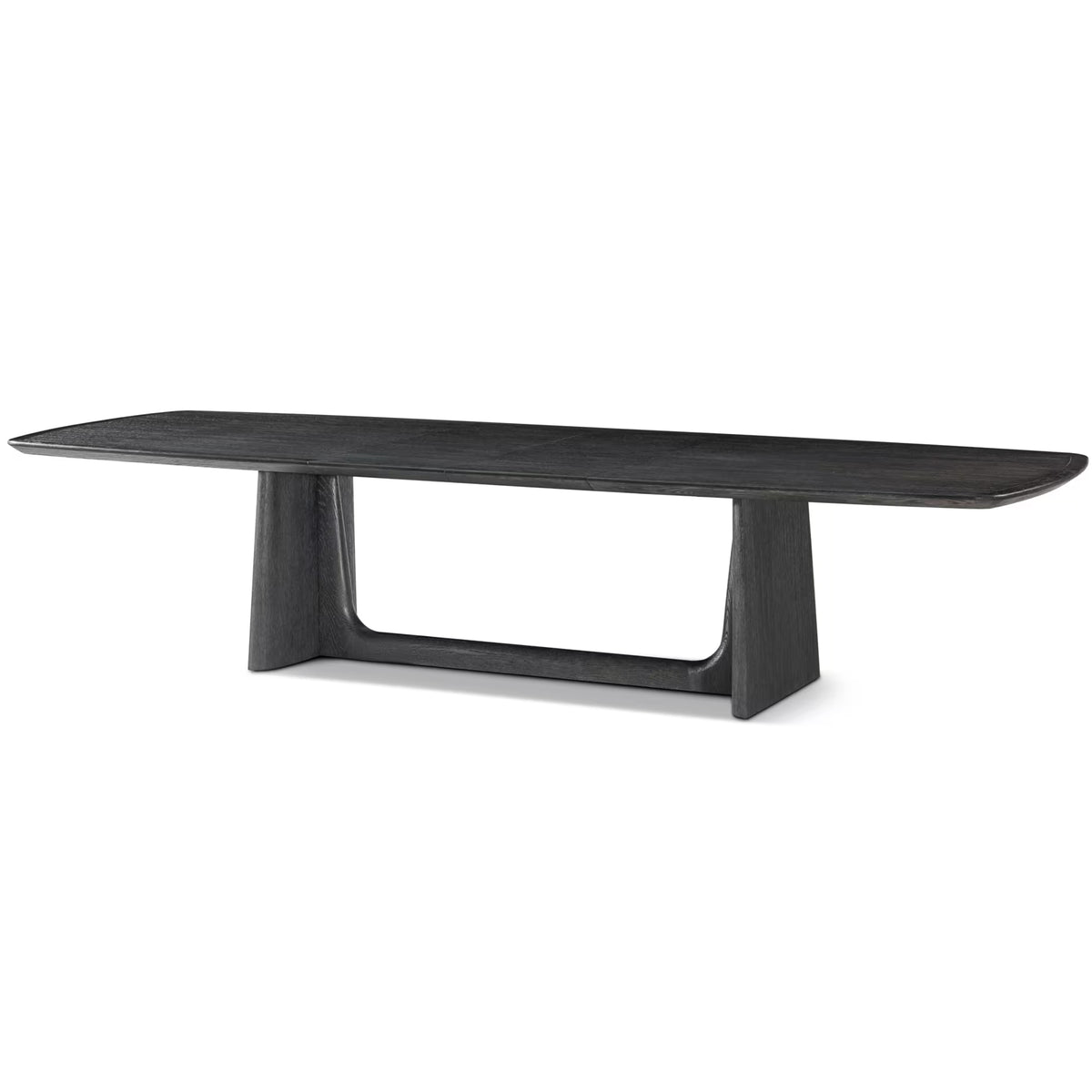 Repose Extending Dining Table in Charcoal Oak - 249-341cm by Theodore Alexander