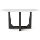 Repose Round Dining Table in Charcoal Oak - 152cm by Theodore Alexander