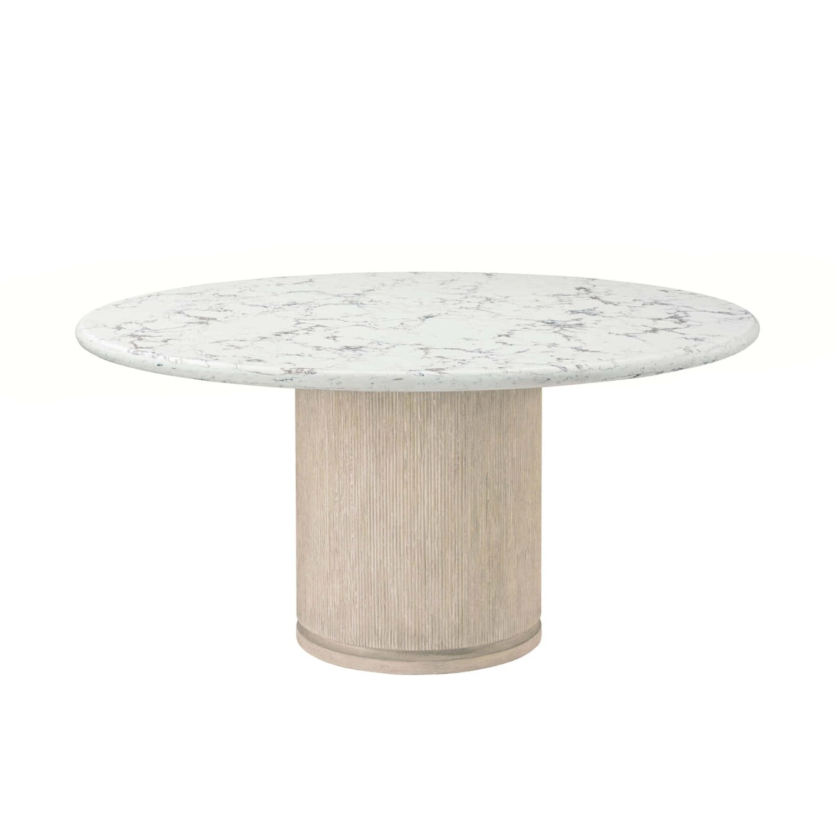 Horizon Round Dining Table in Quartz - 152cm by Theodore Alexander