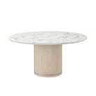 Horizon Round Dining Table in Quartz - 152cm by Theodore Alexander