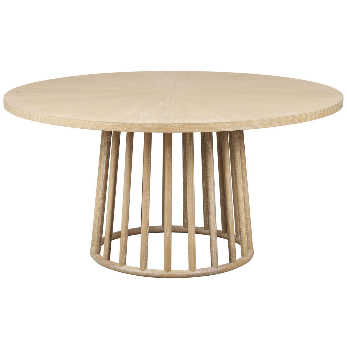 Montauk Round Dining Table in Light - 152cm by Theodore Alexander